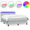 vidaXL &Kappa;&rho;&epsilon;&beta;ά&tau;&iota; Boxspring &mu;&epsilon; &Sigma;&tau;&rho;ώ&mu;&alpha; & LED &Alpha;&nu;&omicron;&iota;&chi;&tau;ό &Gamma;&kappa;&rho;&iota; 140x220 &epsilon;&kappa;. &Beta;&epsilon;&lambda;&omicron;ύ&delta;&iota;&nu;&omicron;