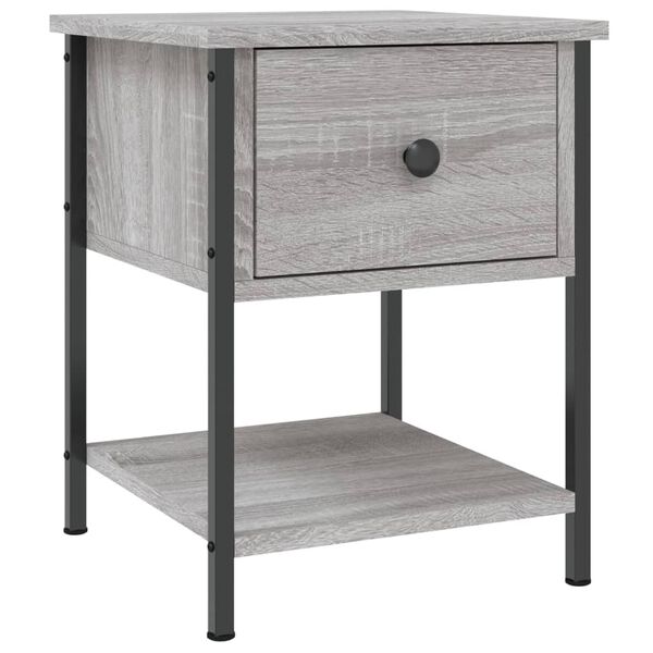 vidaXL Κομοδίνο Γκρι Sonoma 34 x 35,5 x 45 εκ. από Επεξεργασμένο Ξύλο