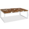 vidaXL Τραπεζάκι Σαλονιού 110 x 60 x 40 εκ. από Ξύλο Teak και Ρητίνη