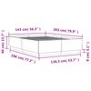 vidaXL Πλαίσιο Κρεβατιού Γκρι Sonoma 140x200 εκ. Επεξεργασμένο Ξύλο