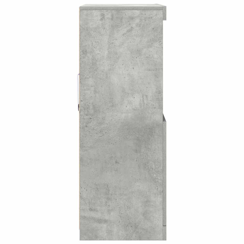 vidaXL Ντουλάπι Γκρι Σκυροδέματος 81x37x100 εκ. Επεξεργασμένο Ξύλο