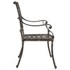 vidaXL Καρέκλα Κήπου 2 pcs Μπρονζέ 55 x 56.5 x 91εκ Αλουμίνιο