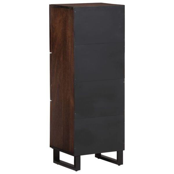 vidaXL Ντουλάπι Καφέ 40x34x110 εκ. από Μασίφ Ξύλο Μάνγκο