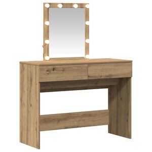vidaXL &Tau;&rho;&alpha;&pi;έ&zeta;&iota; &pi;&epsilon;&rho;&iota;&pi;&omicron;ί&eta;&sigma;&eta;&sigmaf; &mu;&epsilon; &sigma;&upsilon;&rho;&tau;ά&rho;&iota; Artisan Oak 100 x 40 x 130 &epsilon;&kappa;