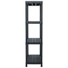 vidaXL Ραφιέρα Μαύρη 100 κ. 60 x 30 x 138 εκ. Πλαστική