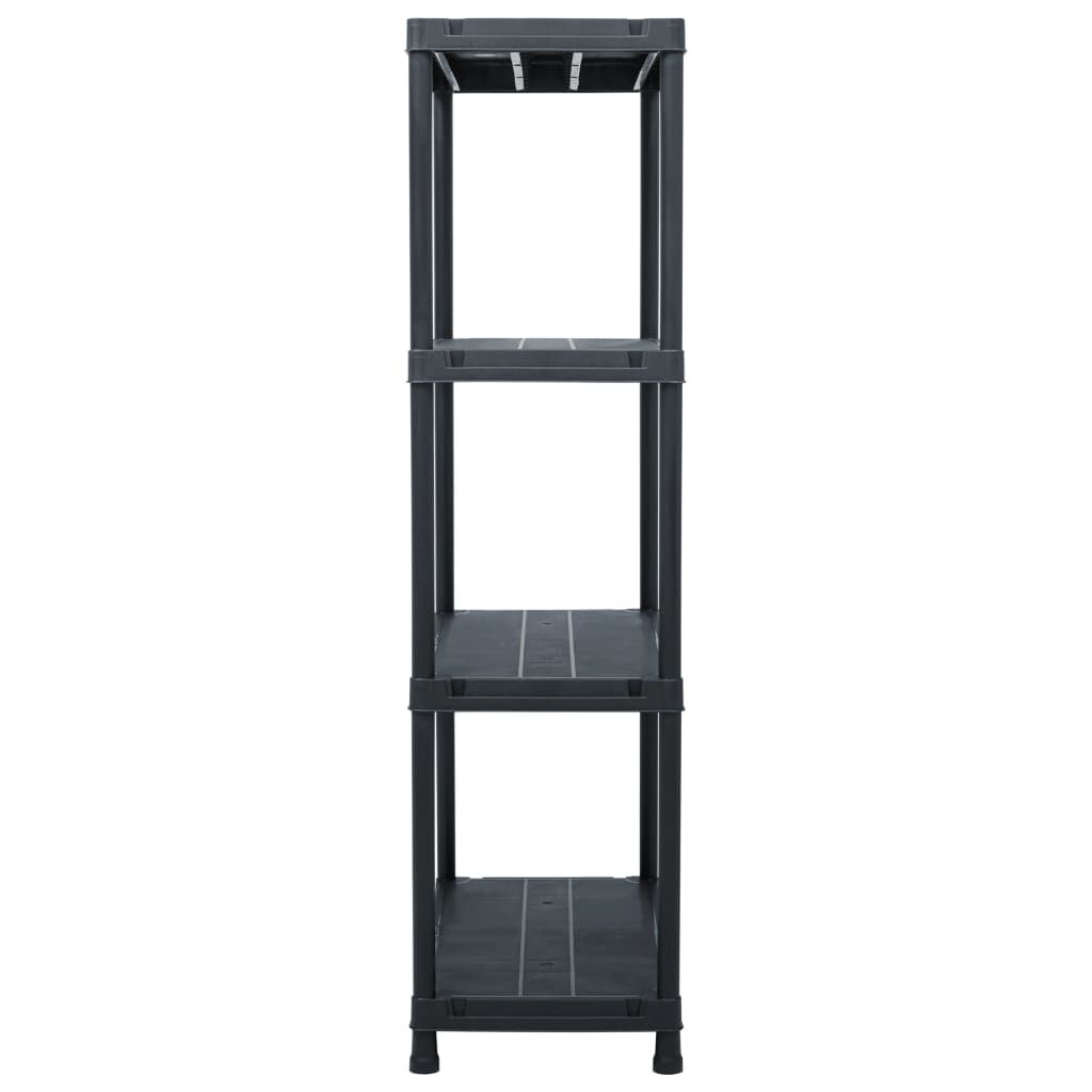 vidaXL Ραφιέρα Μαύρη 100 κ. 60 x 30 x 138 εκ. Πλαστική