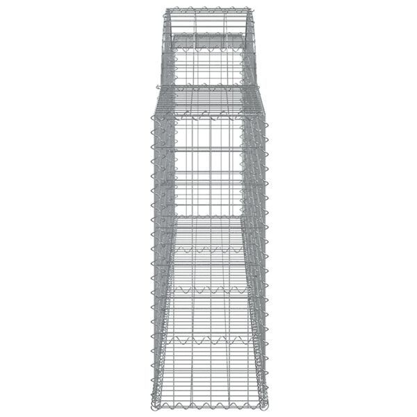 vidaXL Συρματοκιβώτια Τοξωτά 12 τεμ. 300x30x80/100 εκ. Γαλβαν. Ατσάλι