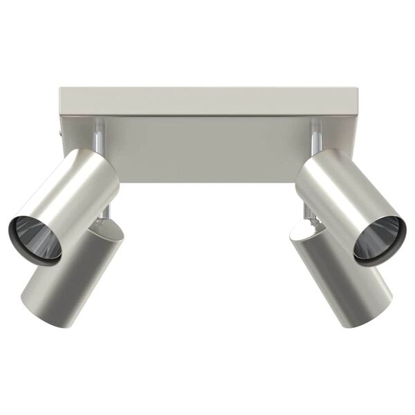 vidaXL Σποτ οροφής Βουρτσισμένο Νίκελ 26 x 26 x 16.5 εκ Ατσάλι
