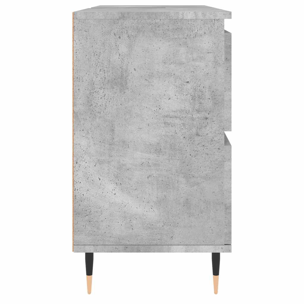 vidaXL Ντουλάπι Μπάνιου Γκρι Σκυροδέματος 80x33x60 εκ. Επεξ. Ξύλο