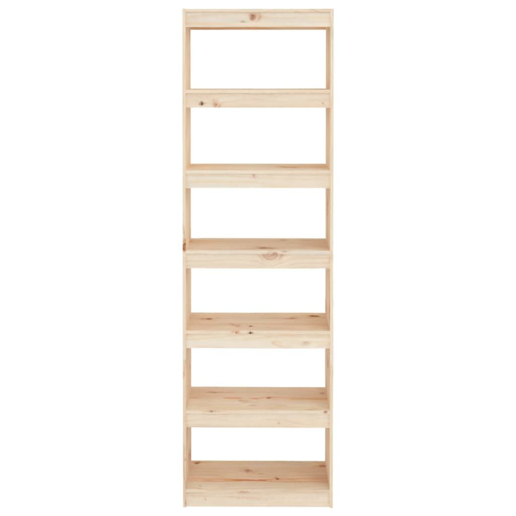 vidaXL Βιβλιοθήκη/Διαχωριστικό Χώρου 60x30x199,5 εκ. Μασίφ Ξύλο Πεύκου
