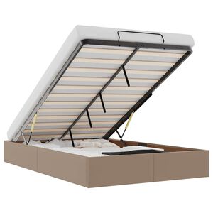 vidaXL Οθωμανικό κρεβάτι χωρίς στρώμα Cappucino120x190 cm Faux Leather