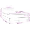 vidaXL &Kappa;&rho;&epsilon;&beta;ά&tau;&iota; Boxspring &mu;&epsilon; &Sigma;&tau;&rho;ώ&mu;&alpha; &Sigma;&kappa;&omicron;ύ&rho;&omicron; &Pi;&rho;ά&sigma;&iota;&nu;&omicron; 120x190&epsilon;&kappa;. &Beta;&epsilon;&lambda;&omicron;ύ&delta;&iota;&nu;&omicron;