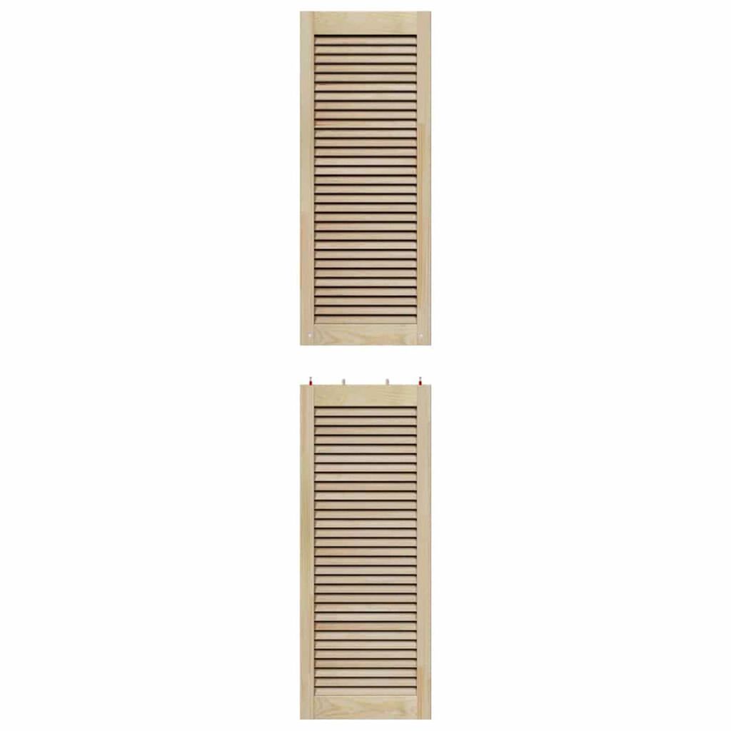 vidaXL Πόρτες Ντουλάπας με πόρτα 4 pcs Καφέ 201 x 39.5 x 2.1 εκ