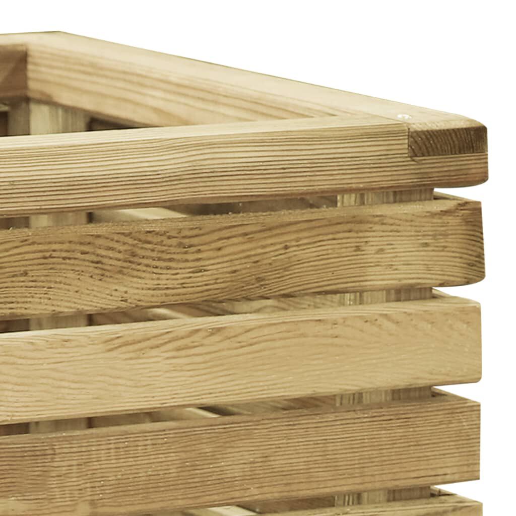 vidaXL Ζαρντινιέρα Υπερυψωμένη 50x50x100 εκ. Εμποτισμένο Ξύλο Πεύκου
