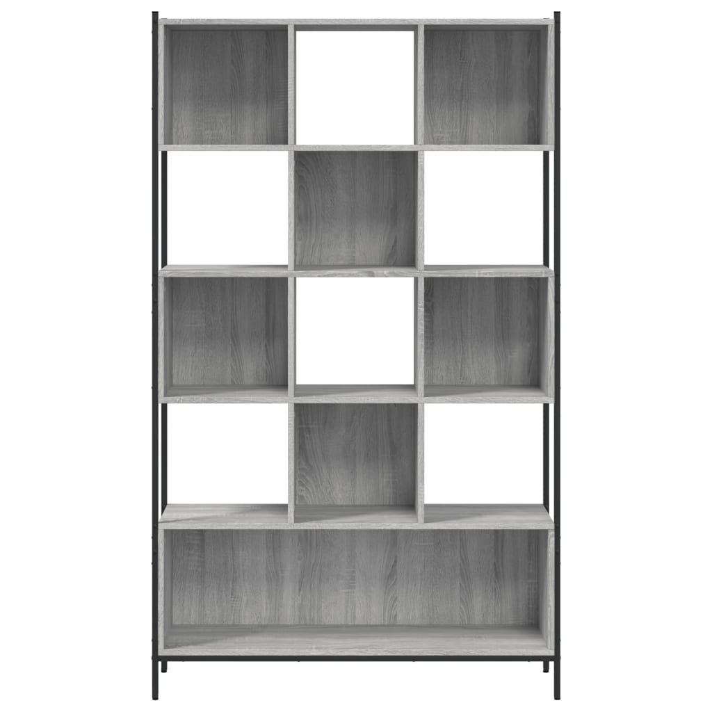 vidaXL Βιβλιοθήκη Γκρι Sonoma 102 x 28 x 172εκ. από Επεξεργασμένο Ξύλο
