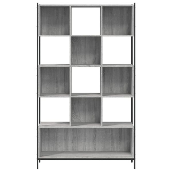 vidaXL Βιβλιοθήκη Γκρι Sonoma 102 x 28 x 172εκ. από Επεξεργασμένο Ξύλο