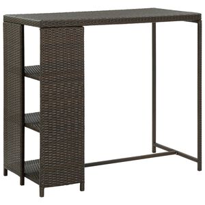 vidaXL &Tau;&rho;&alpha;&pi;έ&zeta;&iota; &Mu;&pi;&alpha;&rho; &mu;&epsilon; &Rho;ά&phi;&iota;&alpha; &Kappa;&alpha;&phi;έ 120x60x110 &epsilon;&kappa;. &alpha;&pi;ό &Sigma;&upsilon;&nu;&theta;&epsilon;&tau;&iota;&kappa;ό &Rho;&alpha;&tau;ά&nu;