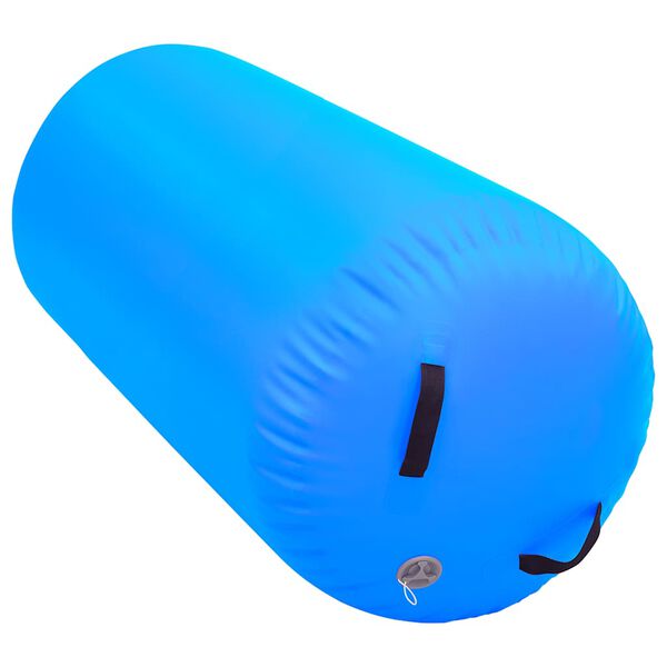 vidaXL Κύλινδρος Γυμναστικής Φουσκωτός Μπλε 120 x 75 εκ. PVC & Τρόμπα