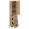 vidaXL Highboard Artisan Oak 34,5 x 34 x 180 &epsilon;&kappa;. &Epsilon;&pi;&epsilon;&xi;&epsilon;&rho;&gamma;&alpha;&sigma;&mu;έ&nu;&omicron; &xi;ύ&lambda;&omicron;