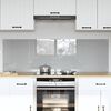 vidaXL Πίσω Πάνελ Κουζίνας 2 pcs Ανοιχτό γκρι 80 x 50 cm
