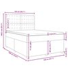 vidaXL &Kappa;&rho;&epsilon;&beta;ά&tau;&iota; Boxspring &mu;&epsilon; &Sigma;&tau;&rho;ώ&mu;&alpha; &Kappa;&rho;&epsilon;&mu; 140x190 &epsilon;&kappa;. &Upsilon;&phi;&alpha;&sigma;&mu;ά&tau;&iota;&nu;&omicron;