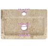 vidaXL Νιπτήρας Επιτοίχιος Κρεμ 38 x 24 x 6,5 εκ. Μαρμάρινος