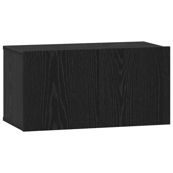 vidaXL Σετ επίπλου τηλεόρασης 4 pcs Μαύρη δρυς 120 x 30 x 30 εκ