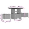 vidaXL Σετ Καναπέ Κήπου με μαξιλάρι 12 pcs Γκρι 80 x 80 x 71 cm
