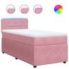 vidaXL &Kappa;&rho;&epsilon;&beta;ά&tau;&iota; Boxspring &mu;&epsilon; &Sigma;&tau;&rho;ώ&mu;&alpha; &Rho;&omicron;&zeta; 100x200 &epsilon;&kappa;. &Beta;&epsilon;&lambda;&omicron;ύ&delta;&iota;&nu;&omicron;