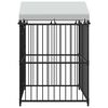 vidaXL Κλουβί Σκύλου Εξωτερικού Χώρου 120 x 120 x 150 εκ. με Στέγαστρο