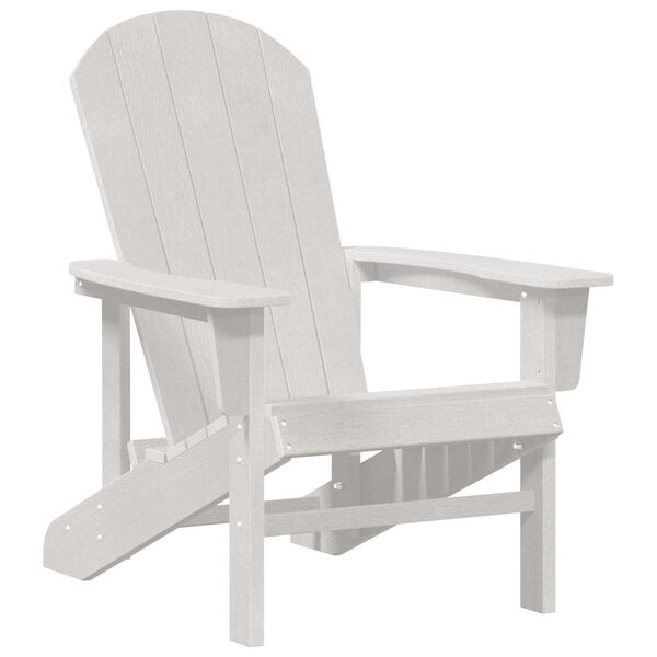 vidaXL Καρέκλες Adirondack 2 τμχ Λευκό 74x82x90 εκ HDPE