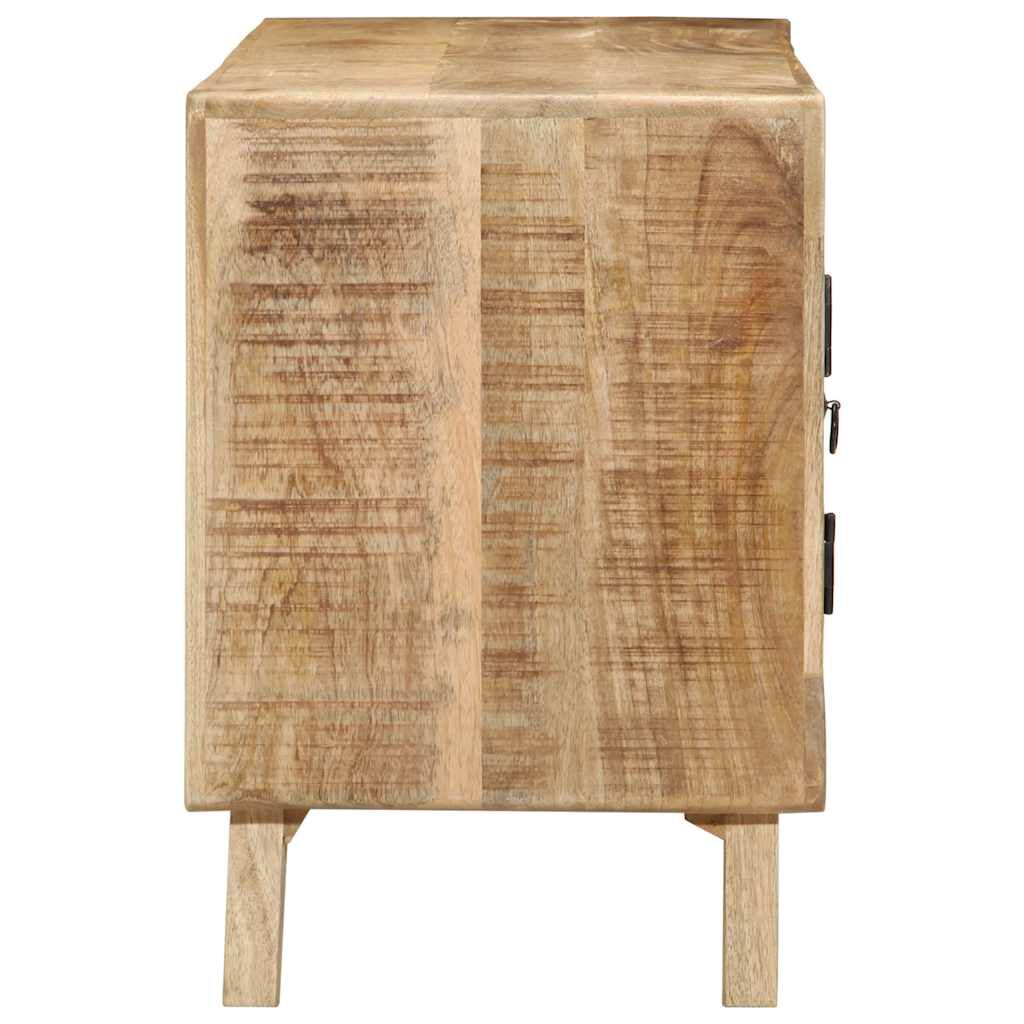 ντουλάπι τηλεόρασης vidaXL 105x46x32 cm μασίφ ξύλο ακατέργαστο μάνγκο