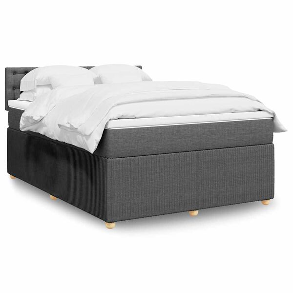 vidaXL &Kappa;&rho;&epsilon;&beta;ά&tau;&iota; Boxspring &mu;&epsilon; &Sigma;&tau;&rho;ώ&mu;&alpha; &Sigma;&kappa;&omicron;ύ&rho;&omicron; &Gamma;&kappa;&rho;&iota; 140x200 &epsilon;&kappa; &Upsilon;&phi;&alpha;&sigma;&mu;ά&tau;&iota;&nu;&omicron;