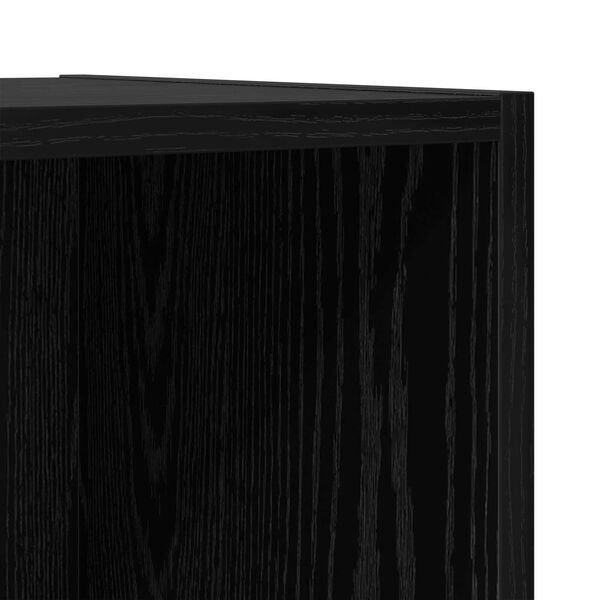 vidaXL Ντουλάπι TV 2 pcs Μαύρο 37 x 37 x 142.5 εκ Επεξεργασμένο ξύλο