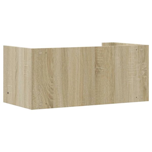 vidaXL Ράφι Τοίχου Sonoma Δρυς 70,5x35x30,5 εκ. από Επεξεργασμένο Ξύλο