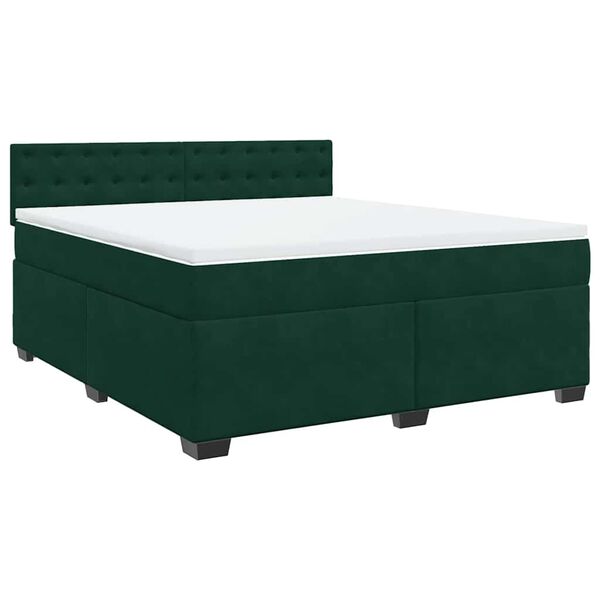 vidaXL &Kappa;&rho;&epsilon;&beta;ά&tau;&iota; Boxspring &mu;&epsilon; &Sigma;&tau;&rho;ώ&mu;&alpha; &Sigma;&kappa;&omicron;ύ&rho;&omicron; &Pi;&rho;ά&sigma;&iota;&nu;&omicron; 180x200&epsilon;&kappa;. &Beta;&epsilon;&lambda;&omicron;ύ&delta;&iota;&nu;&omicron;