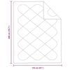 vidaXL Καλοκαιρινό Παπλωμά με Μαξιλάρι Άλλο 2 pcs Λευκό 155 x 200 εκ.