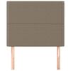 vidaXL Κεφαλάρι Κρεβατιού Μπεζ 90x5x118/128 εκ. Ύφασμα