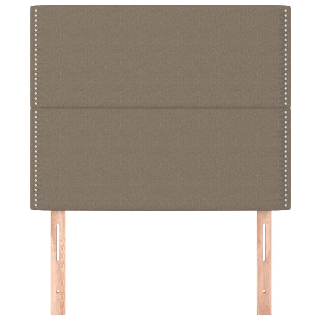 vidaXL Κεφαλάρια Κρεβατιού 2 τεμ. Taupe 90x5x78/88 εκ. Υφασμάτινο
