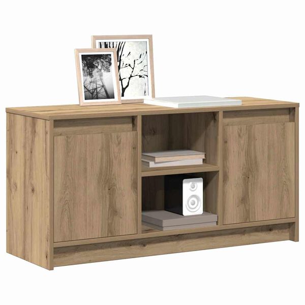 vidaXL Ντουλάπι TV Καφέ 100 x 34 x 50 εκ Επεξεργασμένο ξύλο