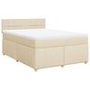 vidaXL &Kappa;&rho;&epsilon;&beta;ά&tau;&iota; Boxspring &mu;&epsilon; &Sigma;&tau;&rho;ώ&mu;&alpha; &Kappa;&rho;&epsilon;&mu; 140x200 &epsilon;&kappa;. &Upsilon;&phi;&alpha;&sigma;&mu;ά&tau;&iota;&nu;&omicron;