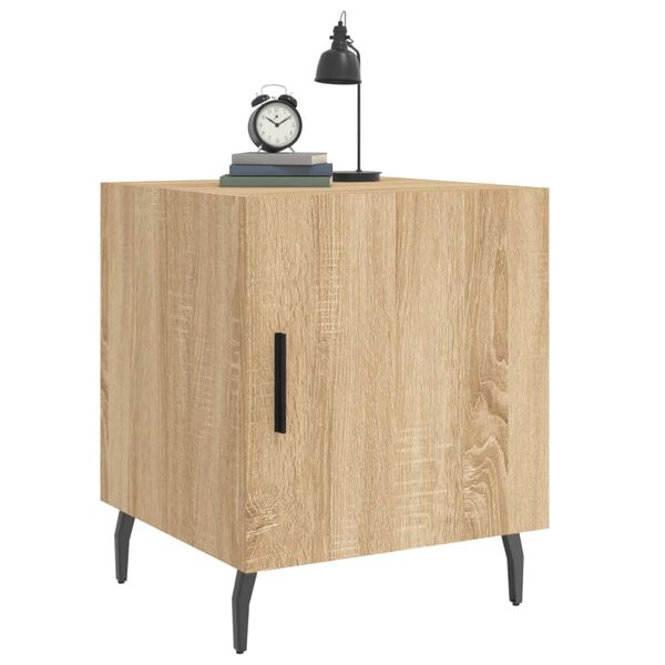 vidaXL Κομοδίνα 2 τεμ. Sonoma Δρυς 40x40x50 εκ. από Επεξεργασμένο Ξύλο