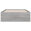 vidaXL Πλαίσιο Κρεβατιού με Συρτάρια Γκρι Sonoma 75x190 εκ. Επεξ. Ξύλο