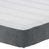 vidaXL Στρώμα Κρεβατιού με στρώμα Γκρι 90 x 190 cm ύφασμα