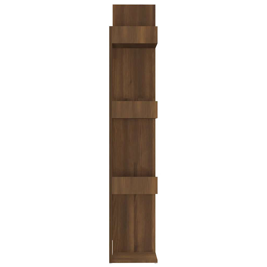 vidaXL Βιβλιοθήκη Καφέ Δρυς 86x25,5x140 εκ. από Επεξεργασμένο Ξύλο