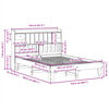 vidaXL Σκελετός Κρεβατιού Χωρίς Στρώμα 150x200 εκ Μασίφ Ξύλο Πεύκου