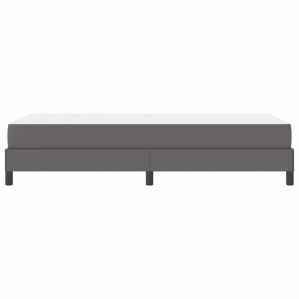 vidaXL Κρεβάτι Άλλο Γκρι 90 x 190 cm Τεχνητό δέρμα