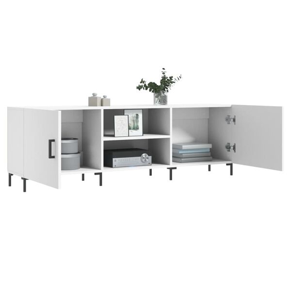 vidaXL Έπιπλο Τηλεόρασης Λευκό 150x30x50 εκ. από Επεξεργασμένο Ξύλο