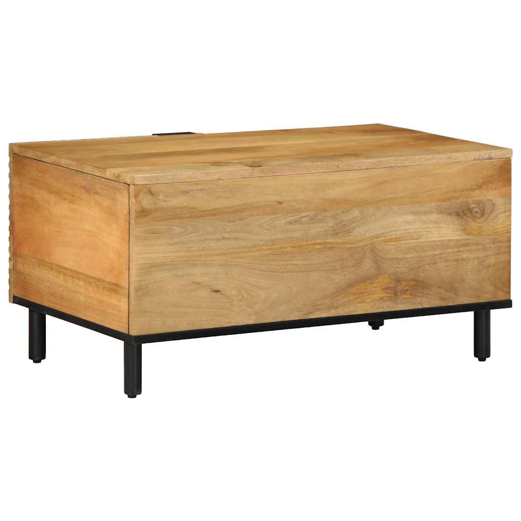 vidaXL Τραπεζάκι σαλονιού καφέ 80x50x40 cm μασίφ ξύλο Mango