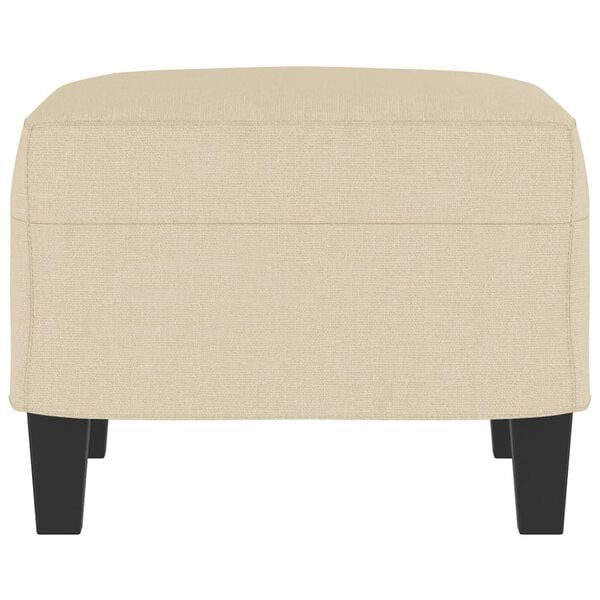 vidaXL Υποπόδιο Κρεμ 60x50x41 εκ. Υφασμάτινο